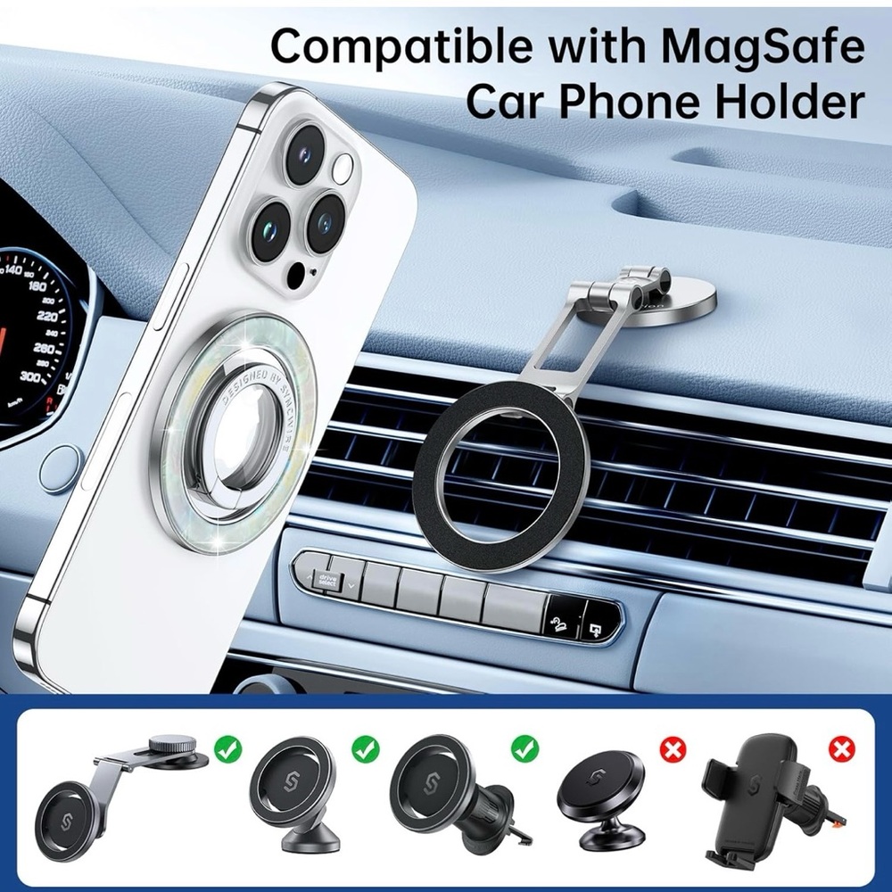 💙 Magnetic Phone Grip for MagSafe - Pearly Luster - Picture 8 of 12